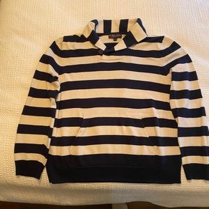 Brooks Brothers striped Shawl neck sweater